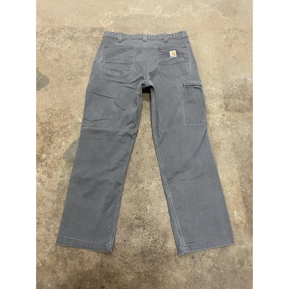 Carhartt Pants‎ Mens 36x30 Gray Rugged Flex Relaxed Fit Carpenter Work 102291